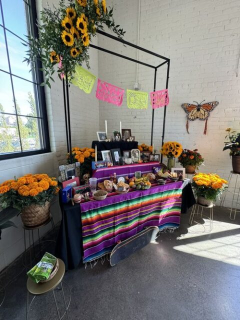A stunning & colorful Ofrenda to pay tribute to family and friends who have passed