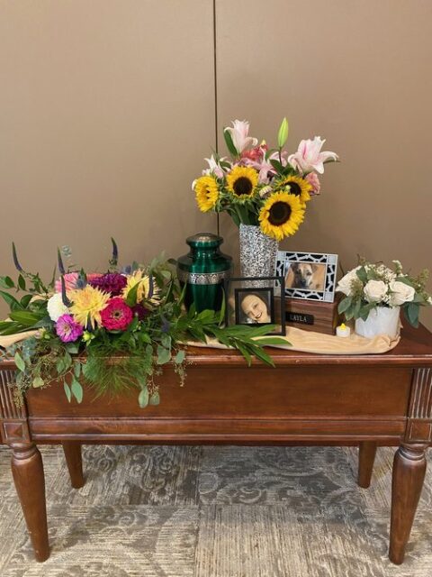 An elegant urn display