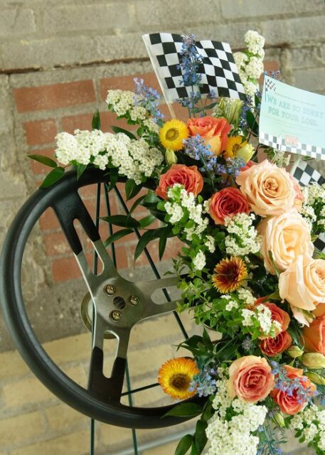 Flowers and personalized decor
