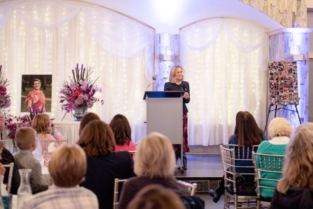 Megan Povlitzki MCs a SendOff service