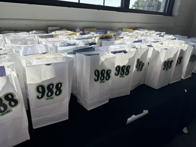 Memento bags filled with all of their favorite things