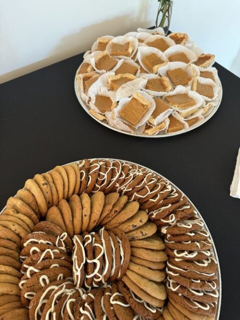 Pumpkin pie & cookies were a favorite
