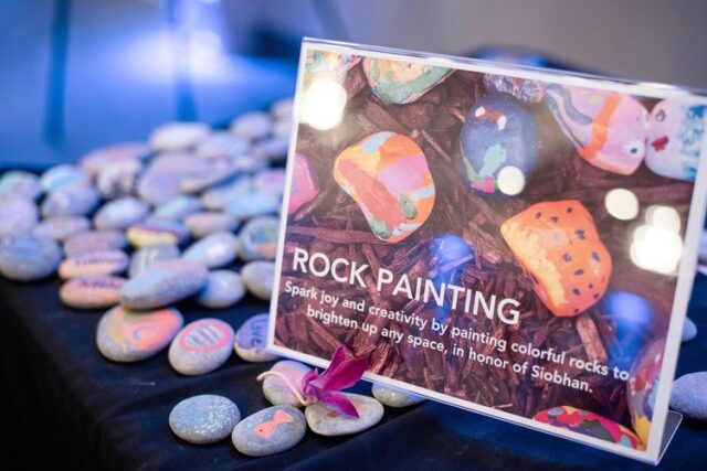 Rock painting is a great way for people of all ages to express themselves at a SendOff