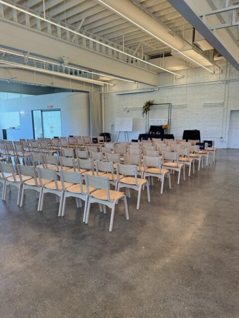 Set for a service at The Lowlands venue.