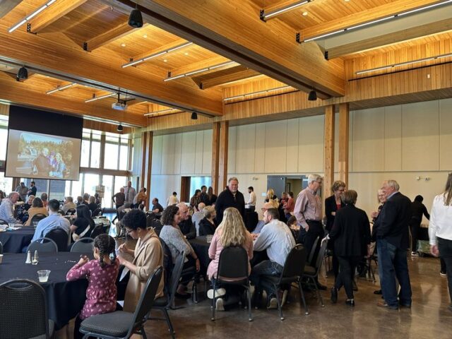 Tall ceilings and natural light make for a welcoming experience at the Vadnais Heights Commons